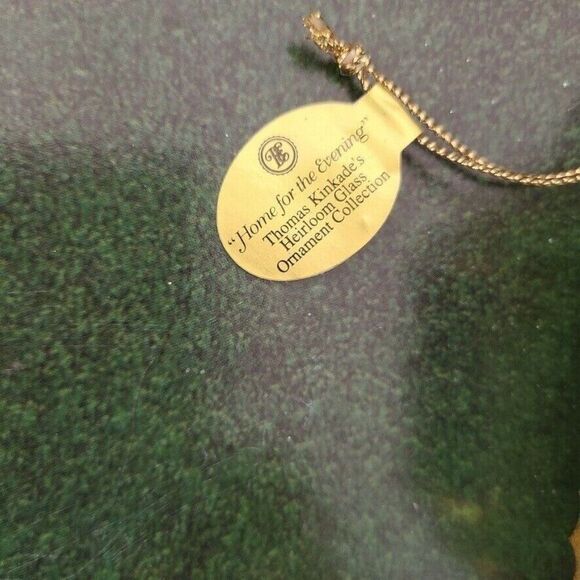 Thomas Kinkade Bradford Heirloom Glass Christmas Ornament Home for the Evening - Picture 2 of 6